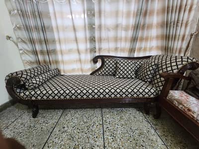 Wood Dewan sofa 3 seater