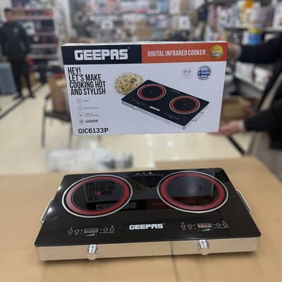 Geepas Electric Digital Infrared Cooker Double