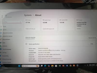 HP LAPTOP CORE i5 8 Generation