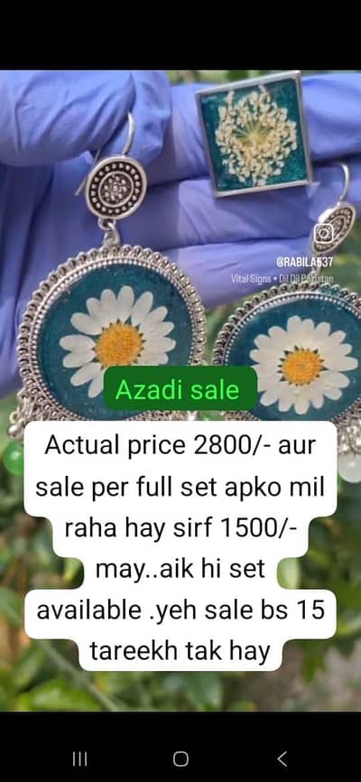 resin jewllery azadi sale