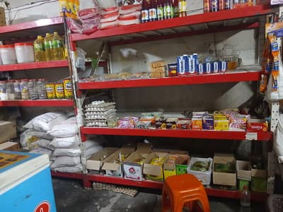 عدد ہیوی ڈیوٹی لوہے کے گروسری ریک برائے فروخت 4