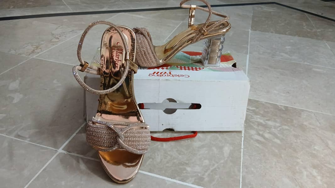 Bridal Heels peach shade 1