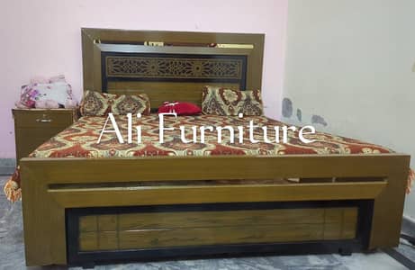 Wooden bed set/ Double bed/ King bed.