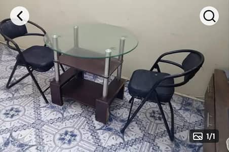 Dining table with 2 chairs