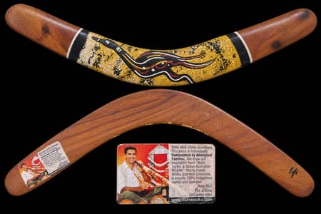 genuine Murra Wolka Returning Boomerang Hand Painted