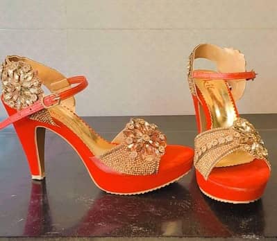 Bridal Heels Red Color