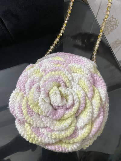 Crochet hand bag available for sale brand new bag