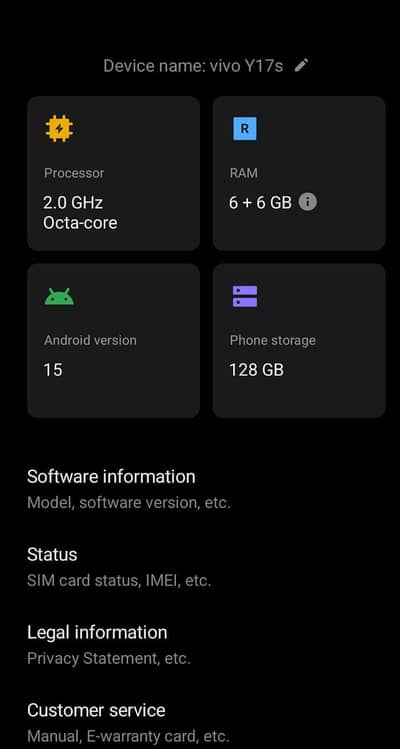 vivo Y 17S