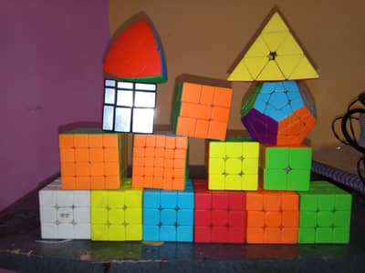 all Rubik's cube collection with free stand