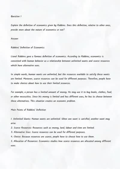 AIOU Economics 402 Assignment Solving – B. Com / Associate Degree”