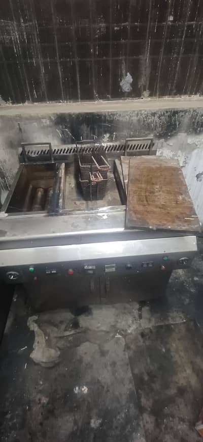 16x16 Ltr 2x2 tube automatic commercial deep fryer