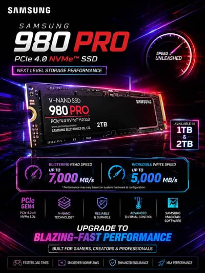 V NAND SSD M2 SAMSUNG 980 PRO, WD 1TB, 2TB SSD NVME GEN 4×4