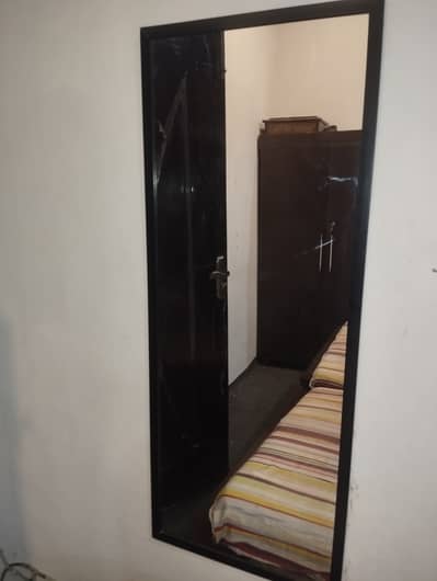 Wall mirror with stool