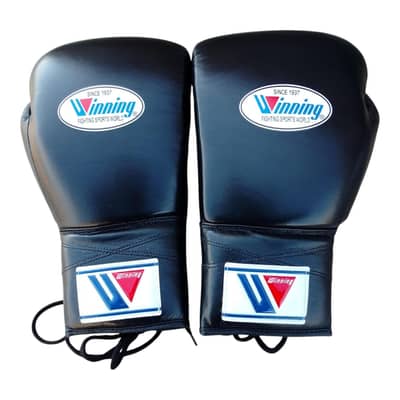 Professional Winning Boxing Gloves 14 oz Black