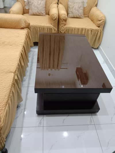 Guest Room Table with Glass Top