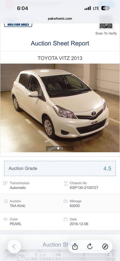 Toyota Vitz 2013