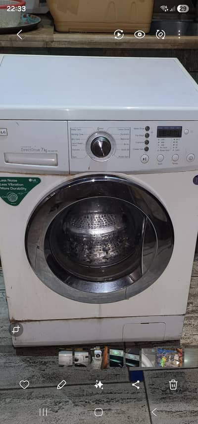 LG.  7 KG. FRONT LOADING