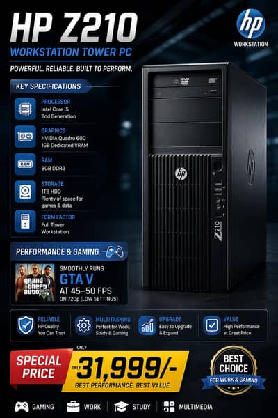 HP Z210 Workstation/Gaming PC