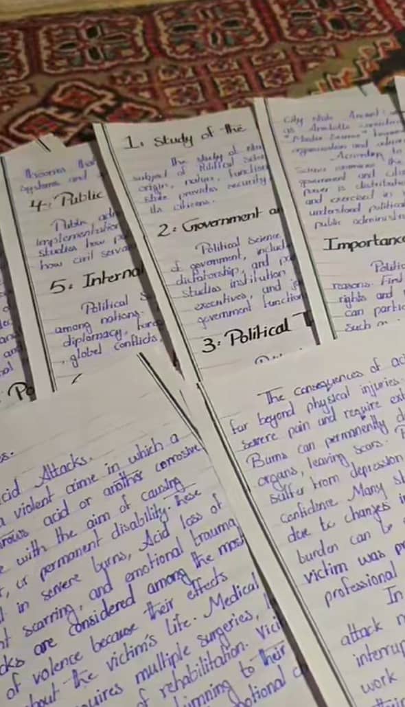 Handwriting work & Assignment notes in quetta 0