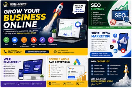 “GROW YOUR BUSINESS ONLINE ” SEO • SMM • WEB DEVELOPMENT •E-COMMERCE