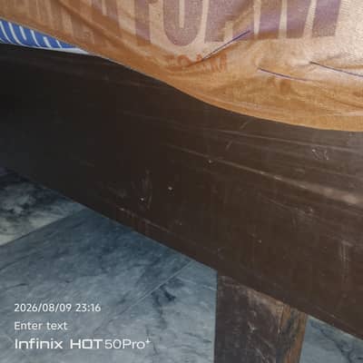 Bed set with dressing table and side tables for sale in Lahore