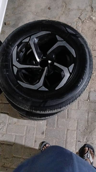 rims tyre size 13inch  brand new zero tyre