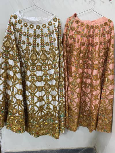 elegant of Mehndi occasion wedding Lehngas