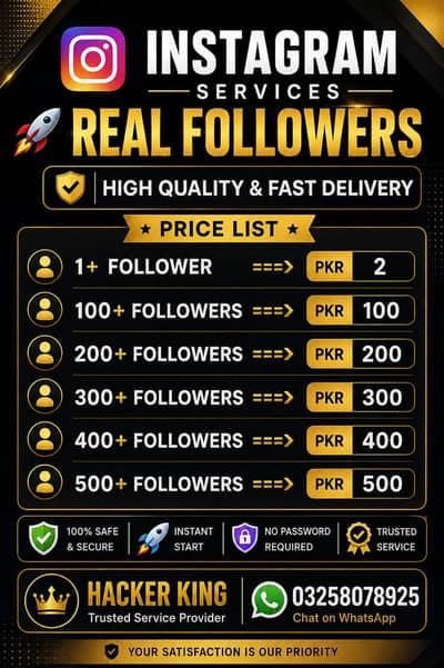 Instagram Real followers , Jinsey views,likes both increase hongey.