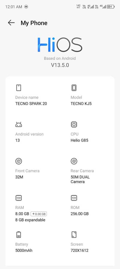 Tecno Spark 20