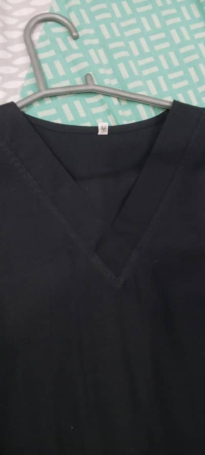 medical scrubs black medium size lawn fabric