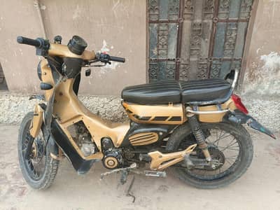 Unique Custom CUB 70cc Bike Metal Body Auto Gear