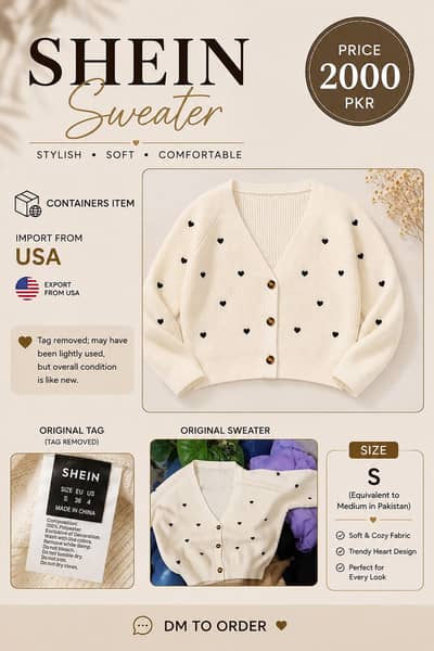 Shein heart swearter