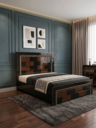 wood bed set