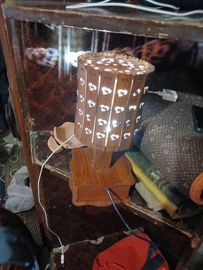 beautiful wooden lamp