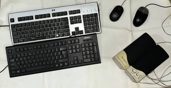 Keyboards , mouses , speaker for sale 2x