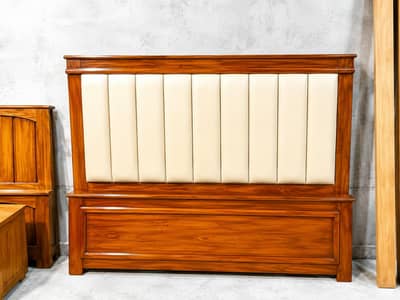 New pure wooden yellow pine wood king size bed
