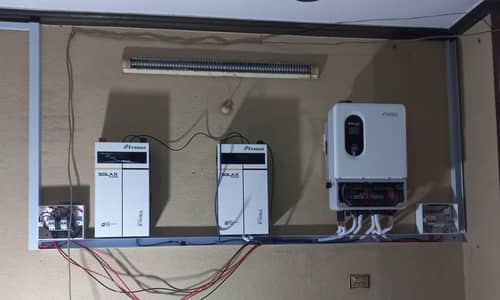 ONLY SOLAR PANEL AND INVERTER COMPLETE FITTING 03216642843