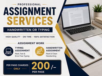 Ms Word Typing & Neat Handwritten Assignment Services - Home Based