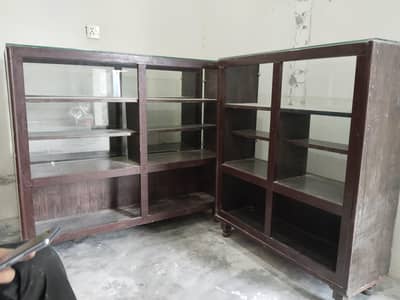 Wooden Glass Display Showcases / Counters for Sale