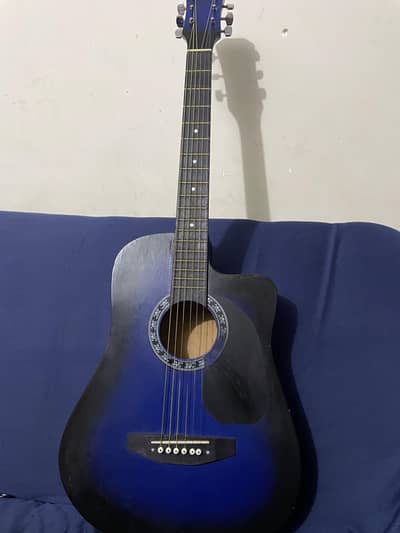 Acoustic guitar with trust rod