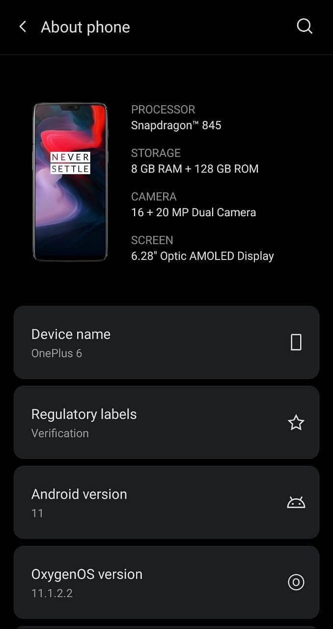 One Plus 6 0