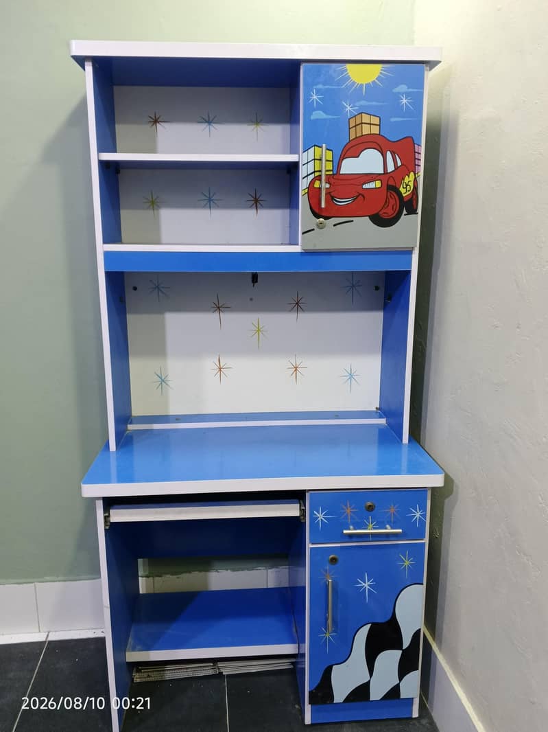 study table with shelf 1