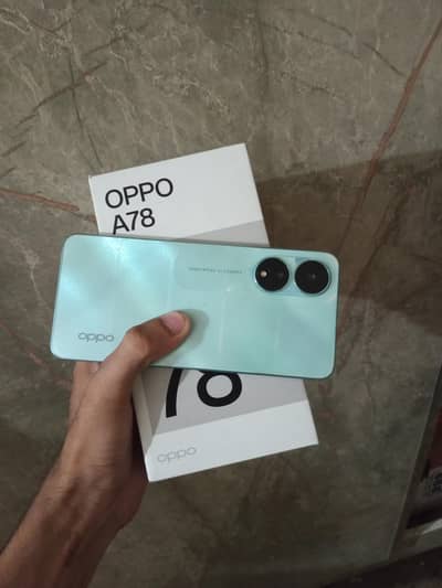 OPPO A78 8+8/256gb pta approved offlicel dual sim/ 03256570048
