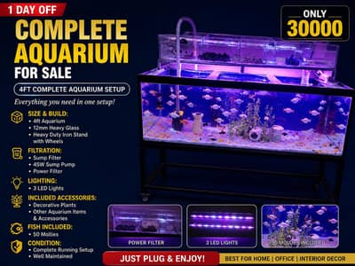 big aquarium complete 4ft