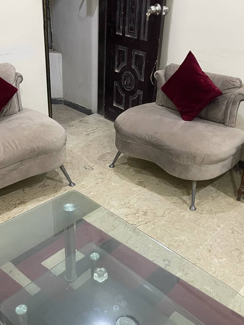 Velvet Sofa Set 4