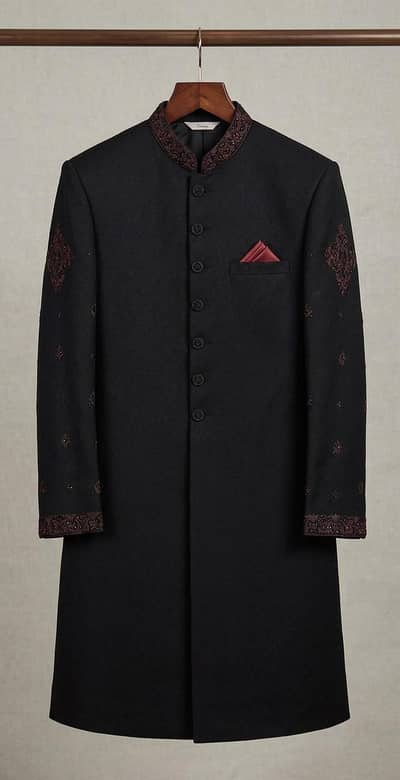 Premium Designer Groom Sherwani Set by Bin Tayya (Medium Size)b