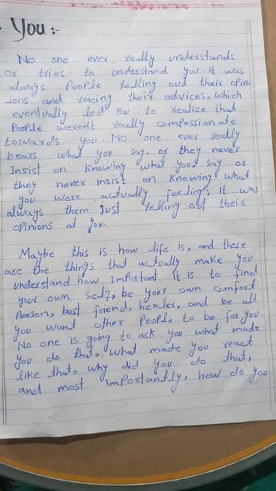 Neat English Homework Rs. 150 per Page - Karachi