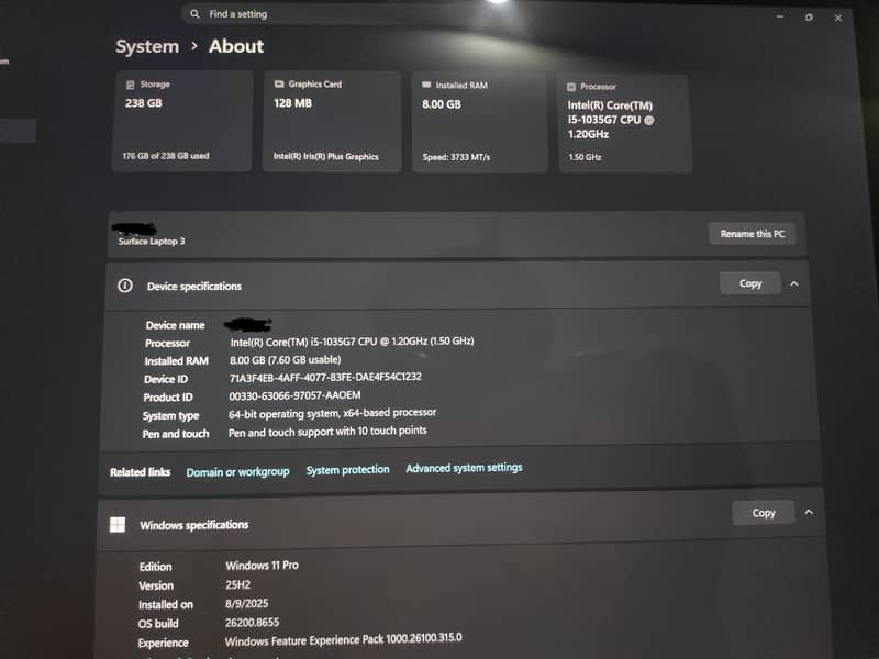 Microsoft Surface Laptop 3 (2k resolution) 5