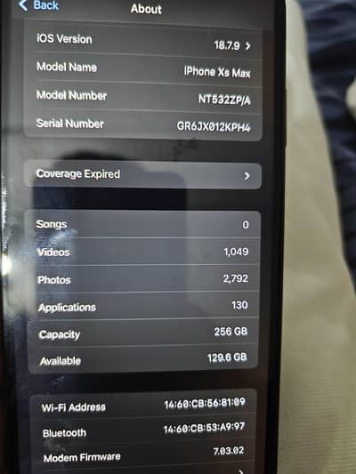 iPhone XS Max 256 PTA Approved