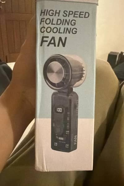 mini rechargeable air cooling fan with ice plate